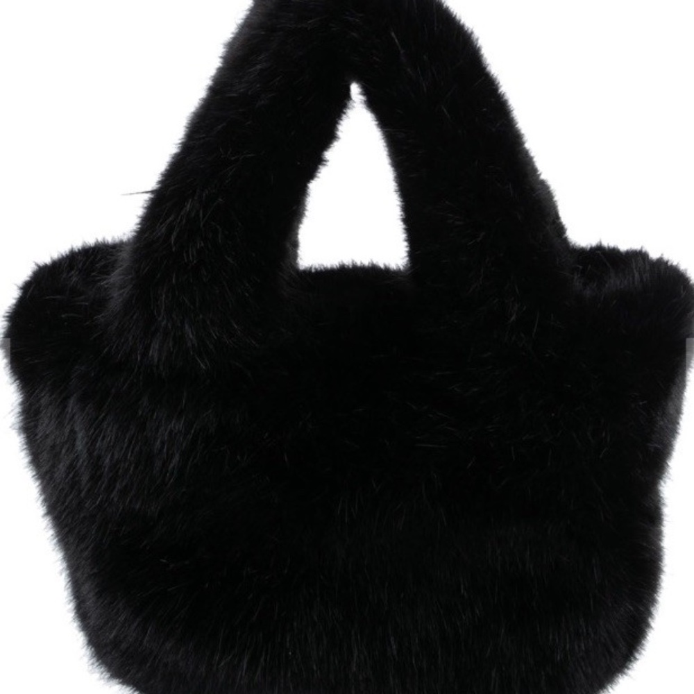 Totême Faux Fur Shoulder Bag